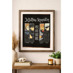 two face threads jujutsu kaisen anime biggie patch custom wall art decor